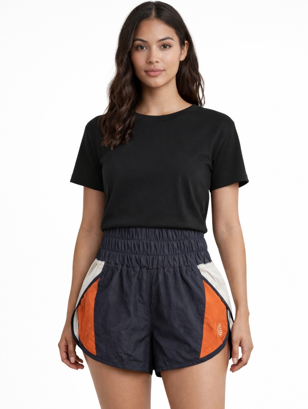 Free People Movement Way Home Shorts Colorblock High Rise XS